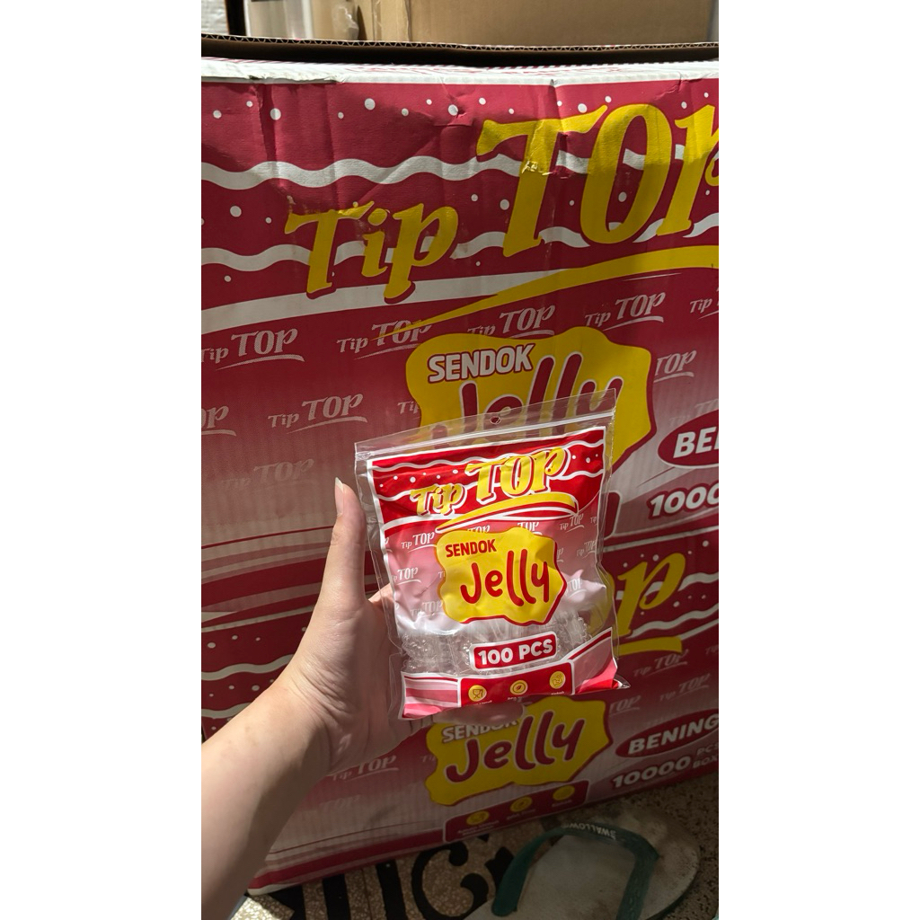 SENDOK JELLY TIP TOP // SENDOK PLASTIK JELLY // SENDOK JELLY BENING // SENDOK PUDDING // SENDOK KECI