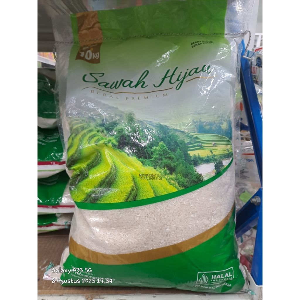 

BERAS PREMIUM SAWAH HIJAU 5KG DAN 10KG