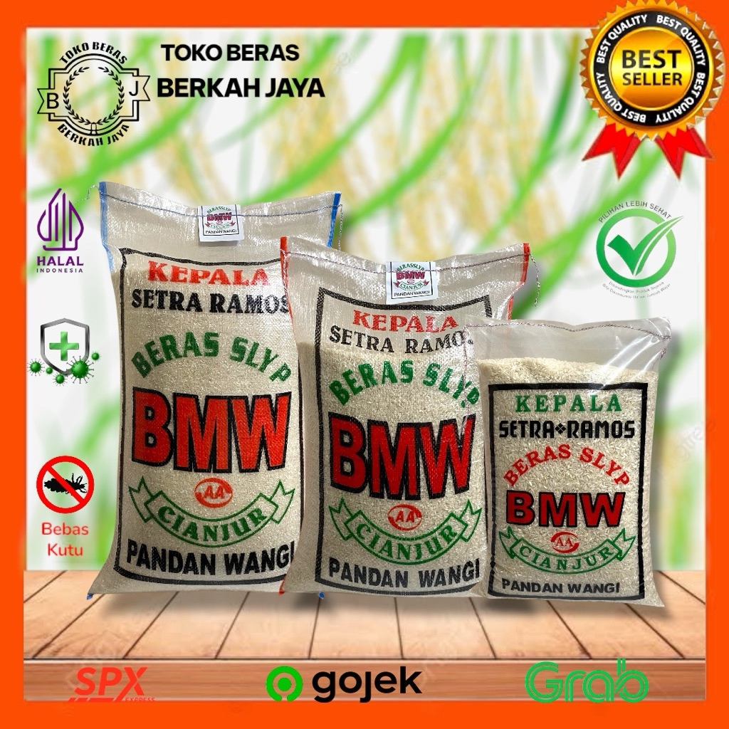 

Beras Slyp BMW Cianjur 20kg 10kg 5kg