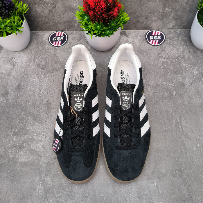 Adidas Gazelle Indoor Black White Gum