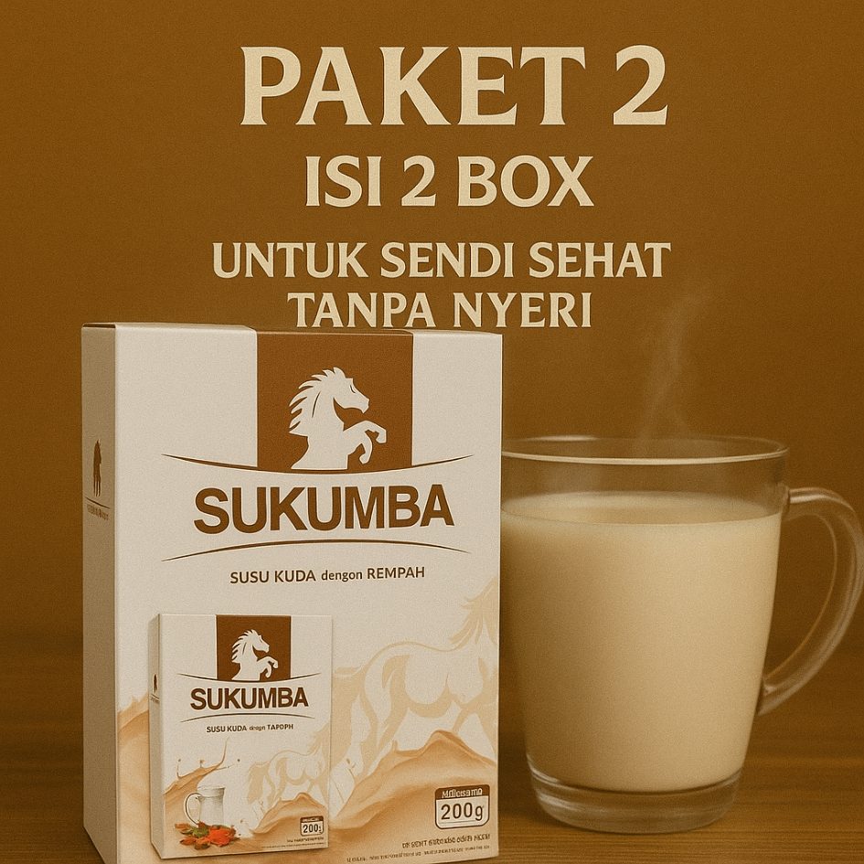 

Susu Nyeri Sendi - Susu Kuda Sumbawa - SUKUMBA - dengan Rempah Pilihan - Isi 2 box