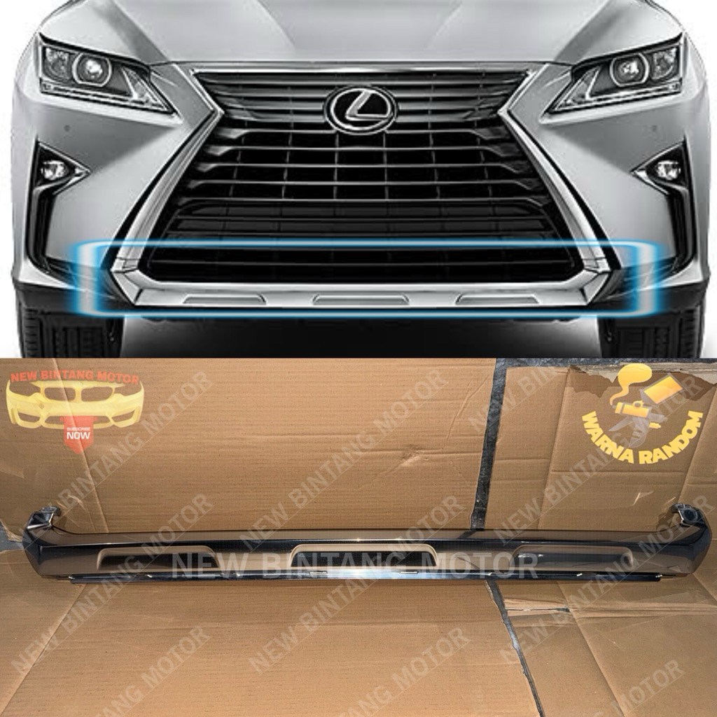 Chrome bumper bawah grill lexus RX 300 RX 350 Luxury 2016 2018 original