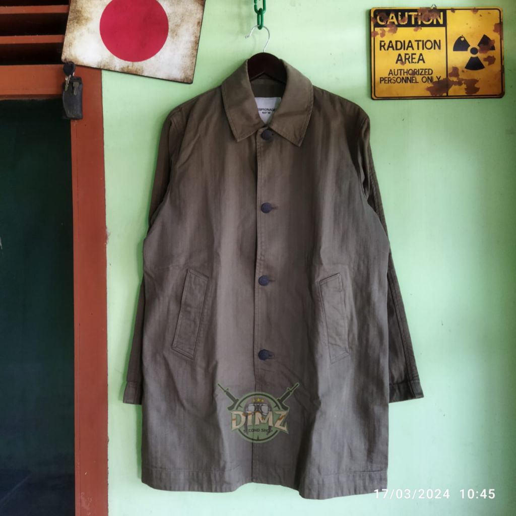 ESPIONAGE NAVY LONG JACKET