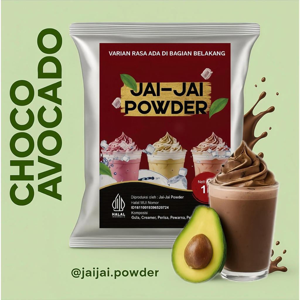 

Bubuk Minuman 1kg - Choco Avocado - Jai Jai Powder