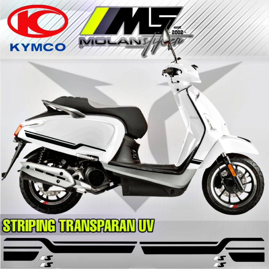 Decal Sticker Striping Variasi Transparan Uv Kymco Like 125 Sport Kymco Like 150i Abs Kymco Like 125