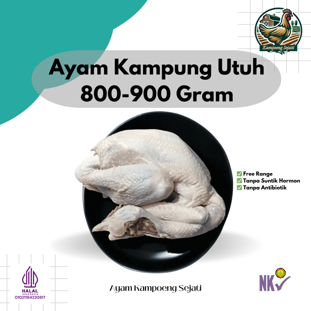 

Ayam Kampung Utuh Frozen 800 Gram - Kampoeng Sejati