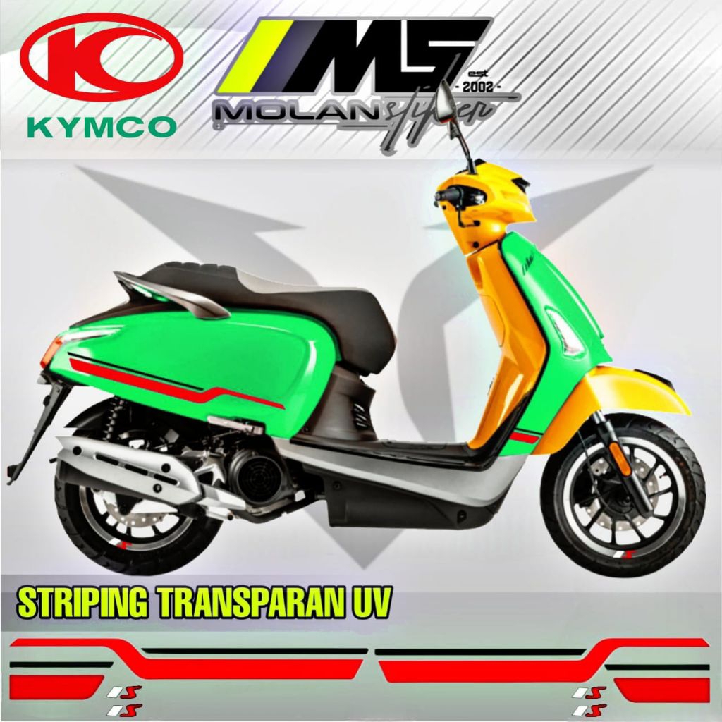 Decal Sticker Striping Variasi Transparan Uv Kymco Like 125 Sport Kymco Like 150i Abs Kymco Like 125