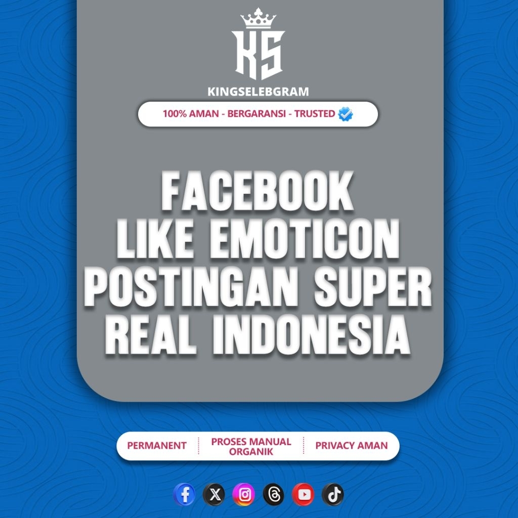 FACEBOOK LIKE REACTION SUPER REAL INDONESIA PERMANENT