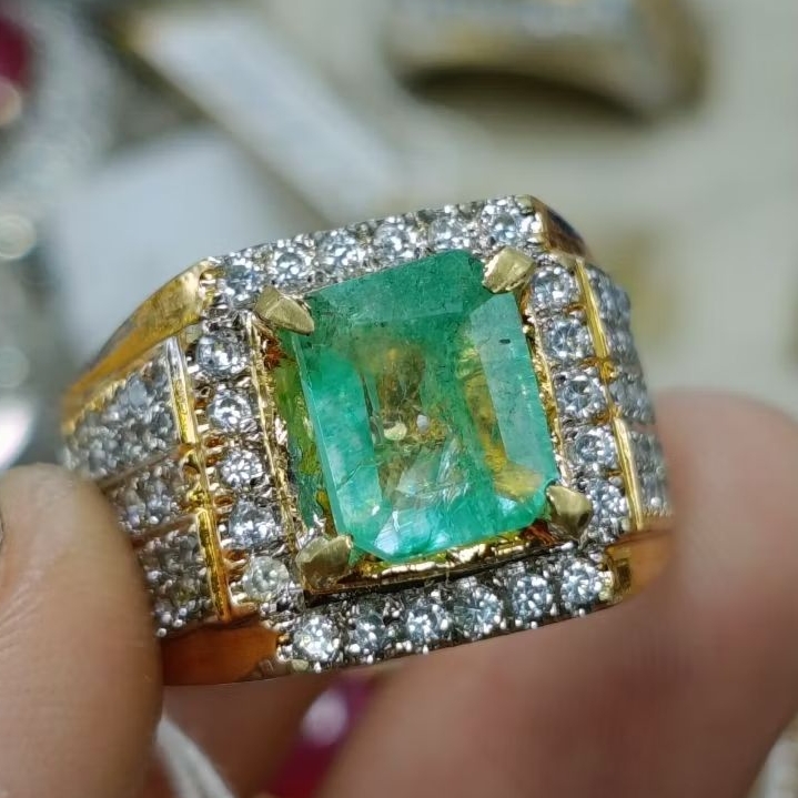 NATURAL ZAMRUD COLOMBIA RING QUNSAR CROM PERAK