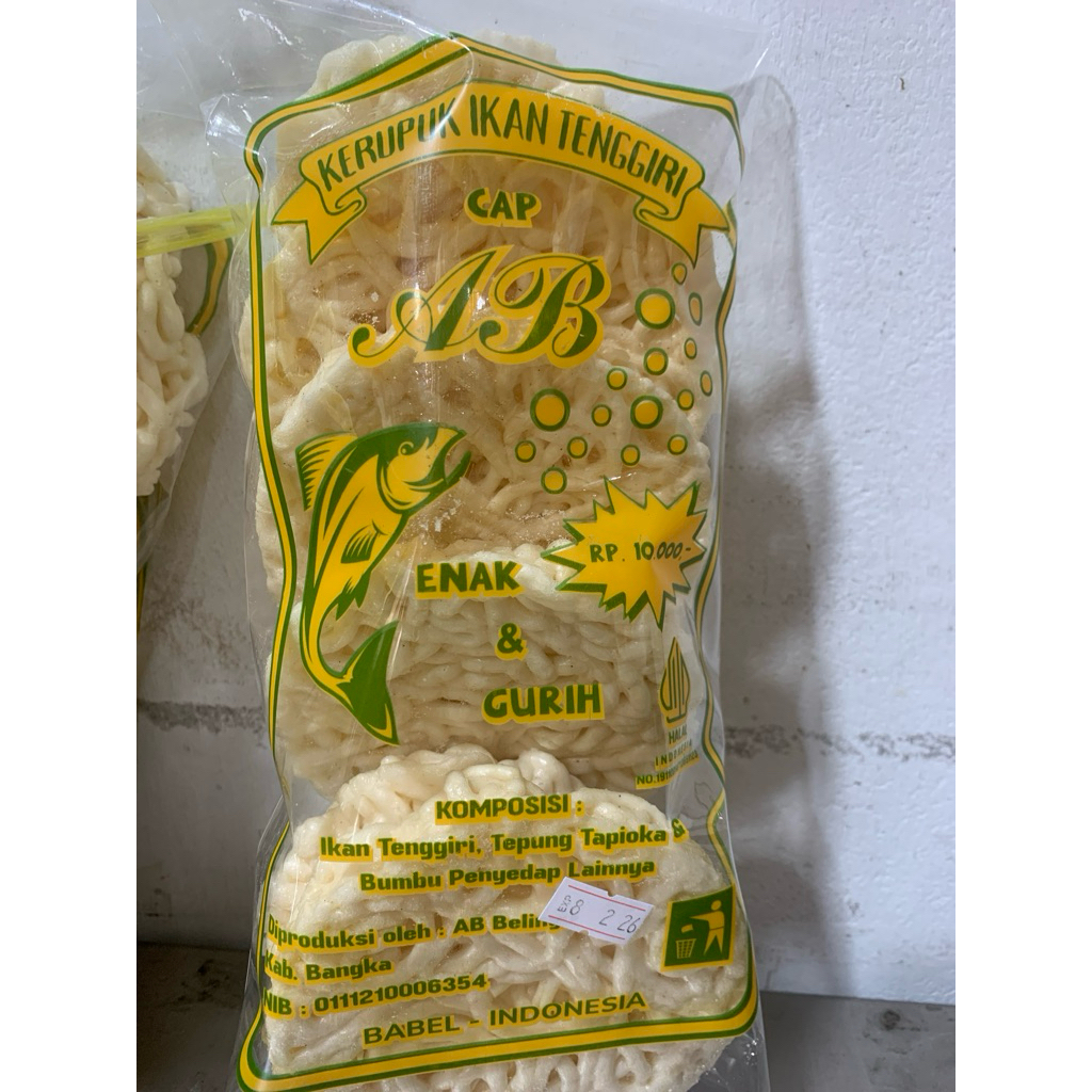 

Kerupuk Ikan Belinyu cap AB