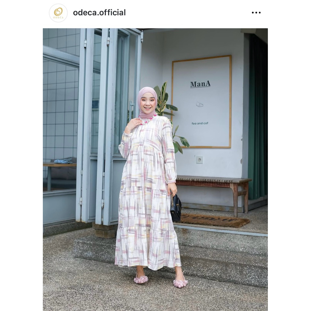 Preloved Tripy Paint Dress Odeca Official