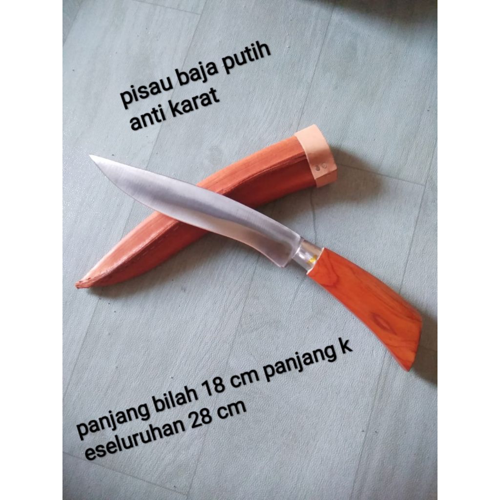 pisau baja putih,anti karat,super original