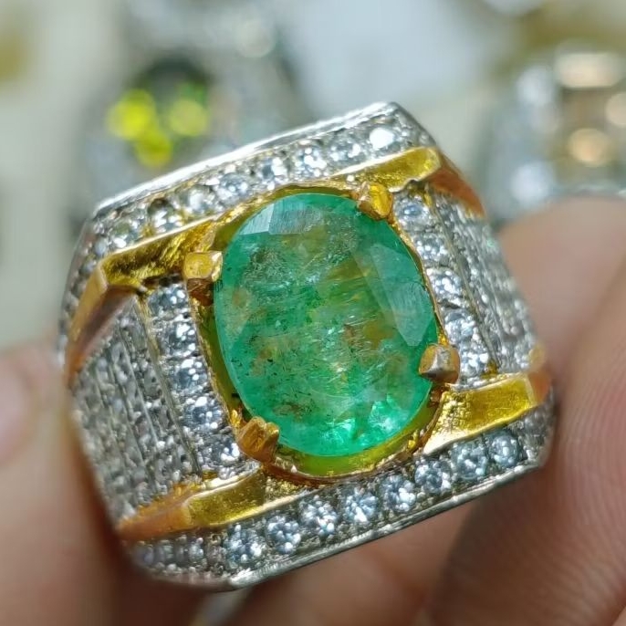 NATURAL ZAMRUD COLOMBIA RING QUNSAR CROM PERAK