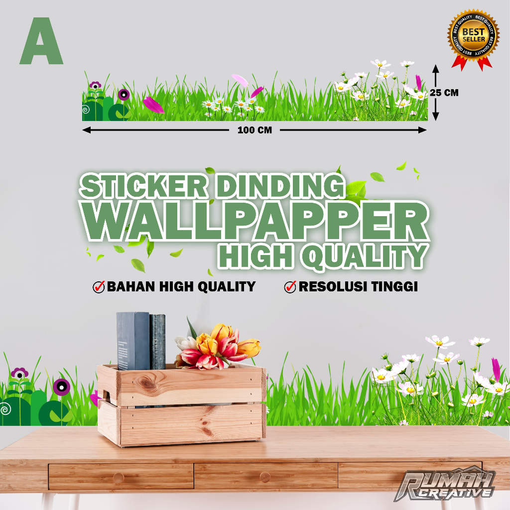 

Hiasan Dinding Stiker Rumput - Stiker Viral / Langsung Kirim / Tahan Air / Wallpaper Dinding