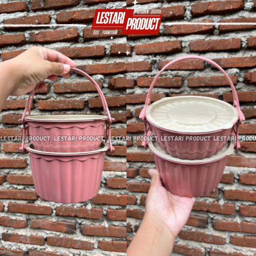 ( 6 PCS ) RANTANG TAMIYA BULAT 2 SUSUN ( SUSAN ) | RANTANG 2 SUSUN | RANTANG LABU | RANTANG PLASTIK 