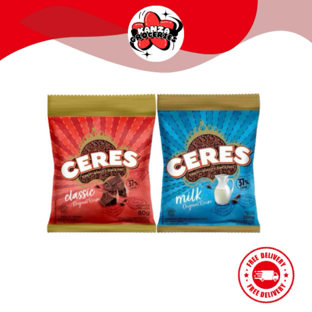 

Ceres Hagelslag Milk 80gr Ceres Hagelslag Classic 80gr l Kanza Groceries