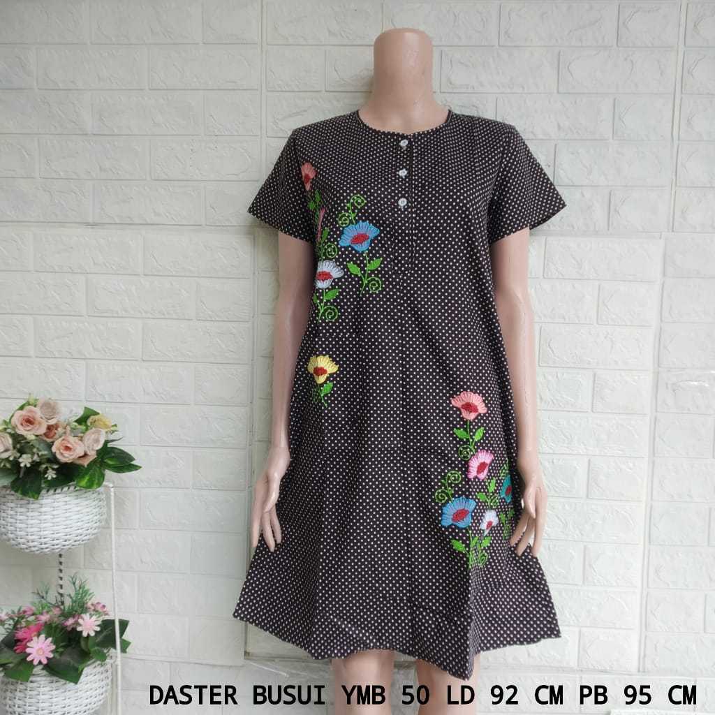 Daster Katun Bordir Pendek YUNYUN size M (YMB)