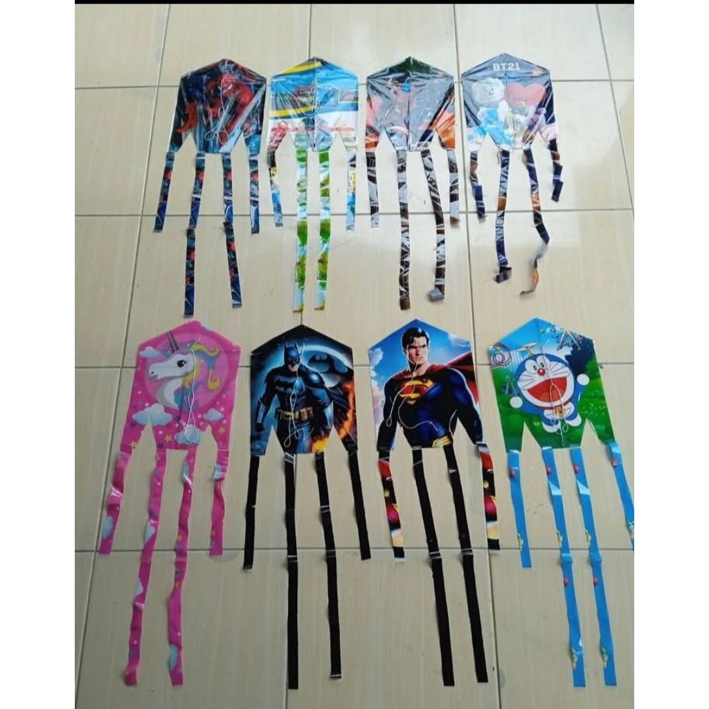 layangan ubur ubur 1pak isi 100