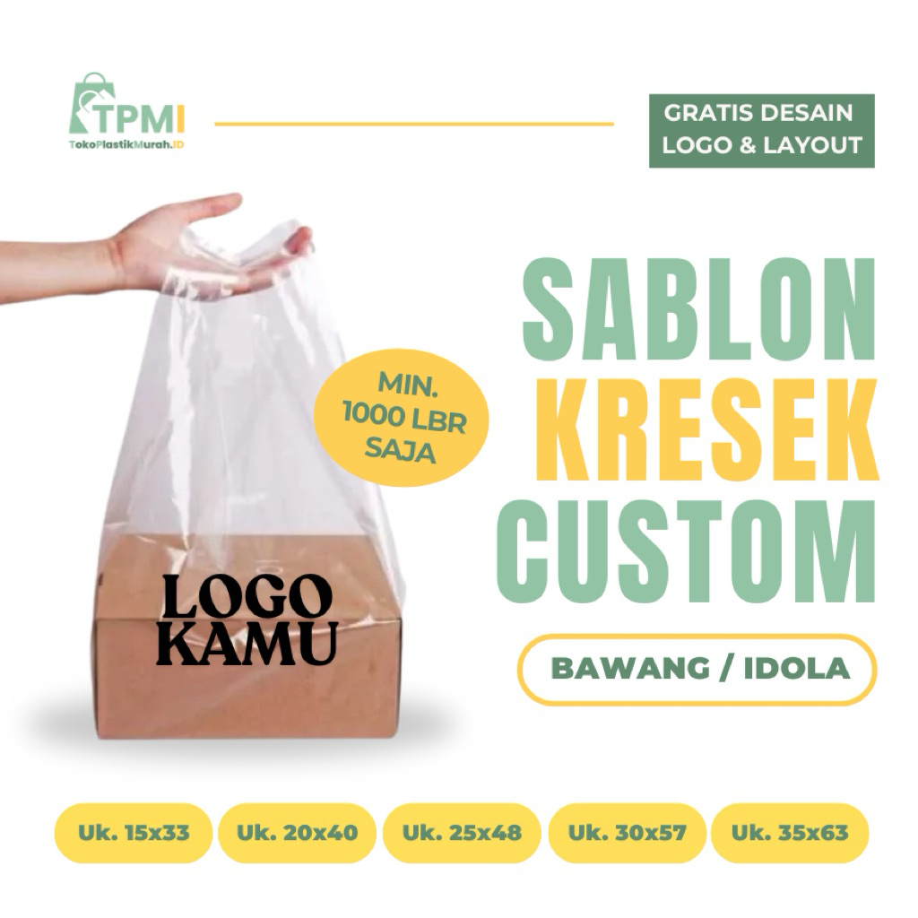 [CUSTOM] SABLON KANTONG PLASTIK | CUSTOM KRESEK | SABLON PLASTIK KRESEK | CUSTOM KRESEK MAKANAN