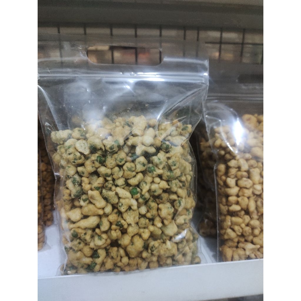 

polong tepung /kacang polong 250 gram berbalur tepung gurih/polong ijo bertepung