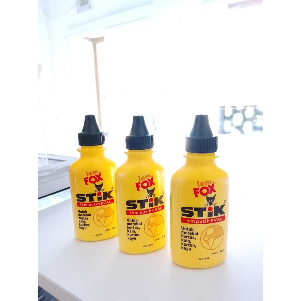 

LEM FOX STIK 60 GR: PRAKTIS TERLARIS LEM FOX STICK