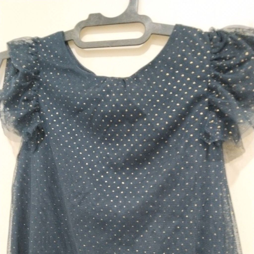 Baju Pesta Dress tile Anak uk 7 - 8 tahun