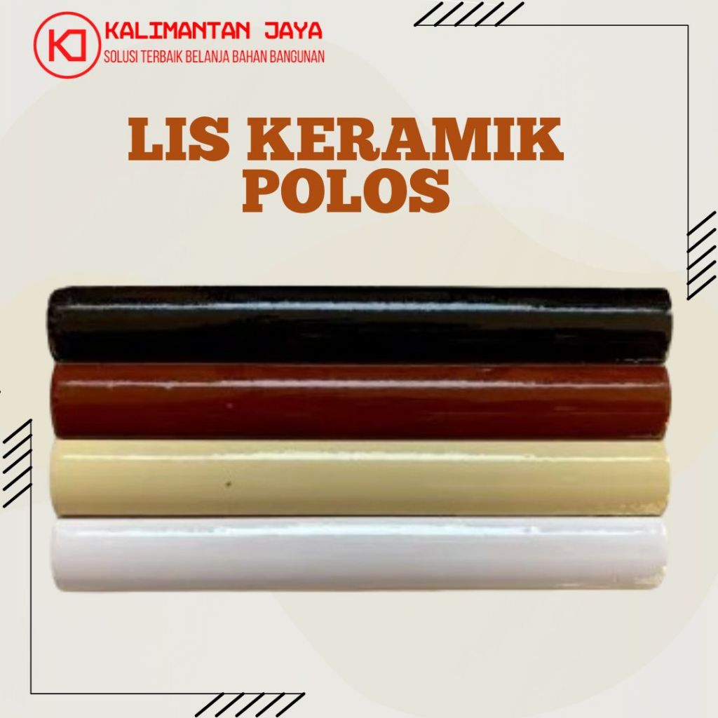Lis Keramik Kuku Macan Keramik Polos 20 CM (HARGA PER PCS)