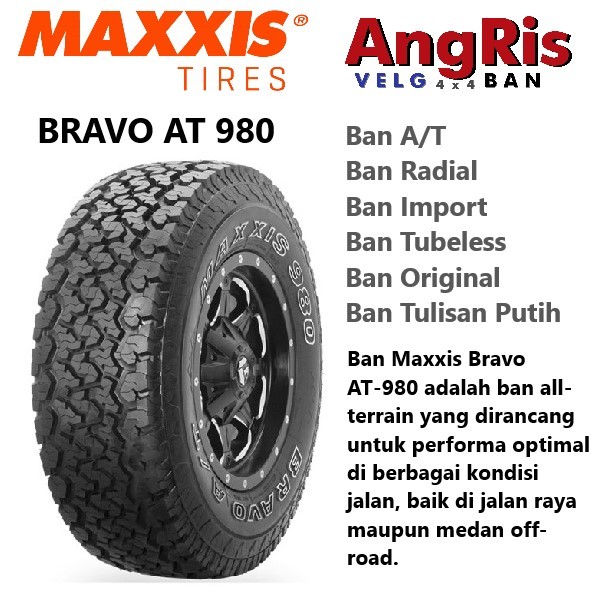 Maxxis Bravo AT 980 285 75 R16 Ban Ring 16 Mobil Land Cuiser Hardtop