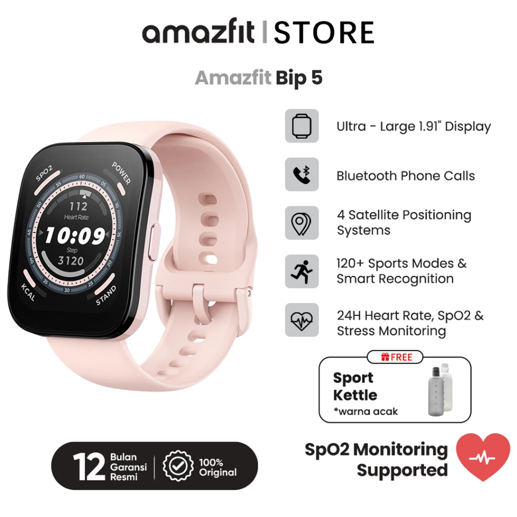 Amazfit Official Bip 5 46mm Women Smartwatch