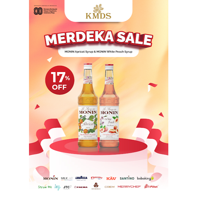 

Monin White Peach Syrup 70CL 700ML