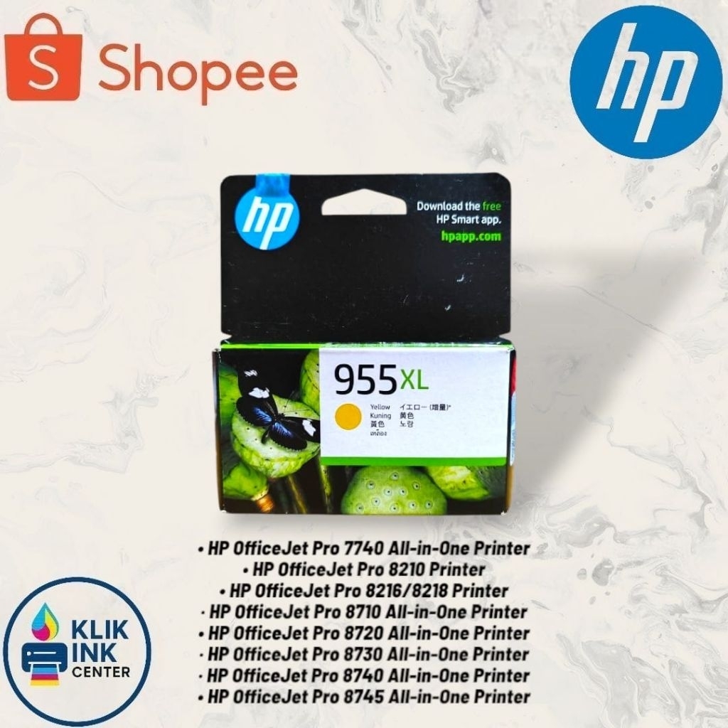 Tinta Hp 955XL / Tinta Cartridge Hp 955XL Yellow Original