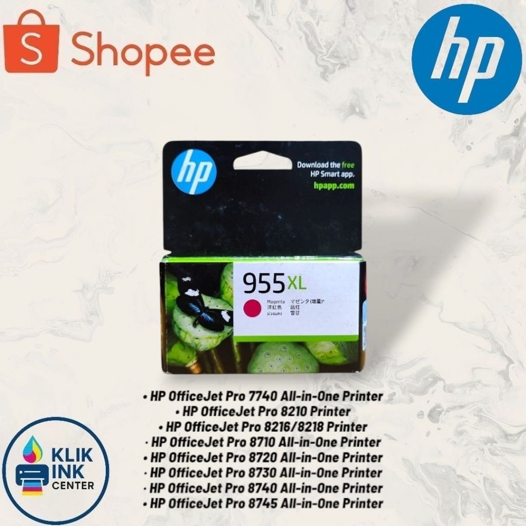 Tinta Hp 955XL / Tinta Cartridge Hp 955XL Magenta Original
