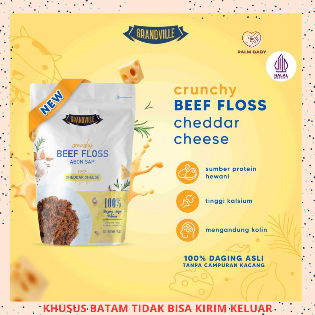 

Grandville Abon Sapi Cheddar Cheese Crunchy - Non Msg Gluten Free