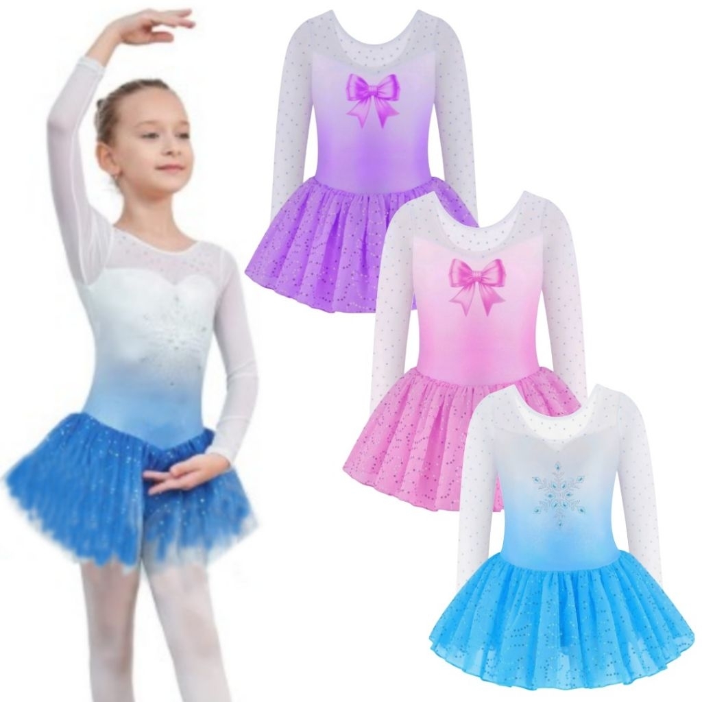 (READY STOCK) leotard Balet anak perempuan/Leotard Ice skating  LT151