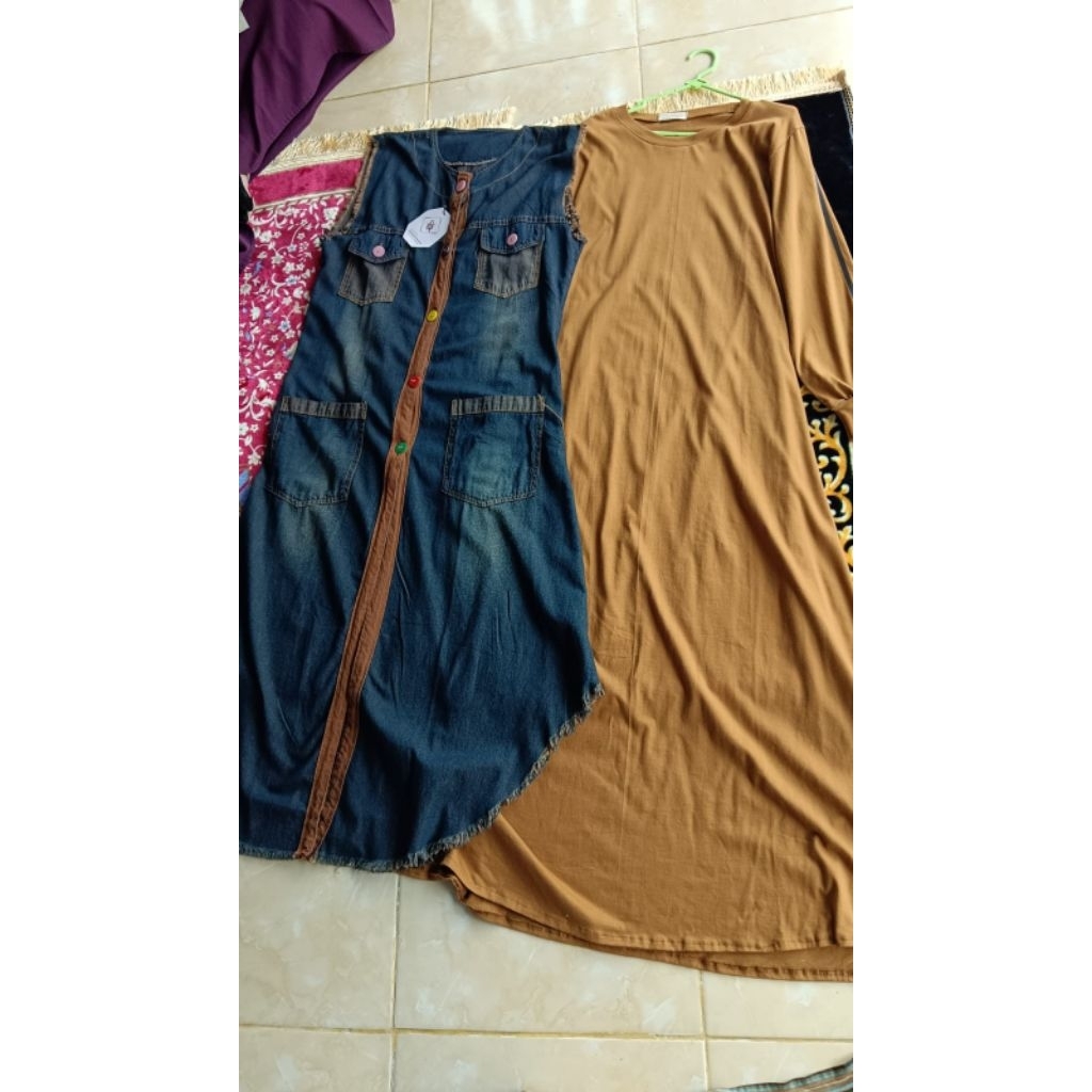 GAMIS ROMPI LEVIS KAOS PREMIUM 2IN1 OVERSIZE JUMBO