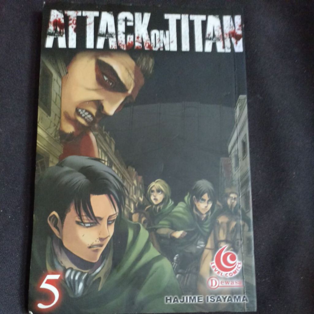 Komik Attack on titan 5 (tidak segel/ preloved)