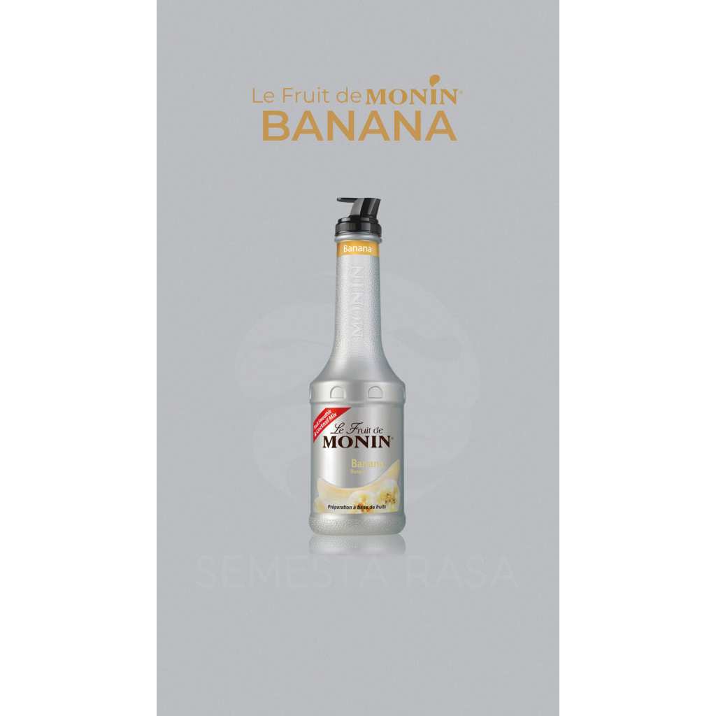 

Monin Banana Puree Fruit Mix 1L | Sari Pulp Pisang Cavendish 1 Liter