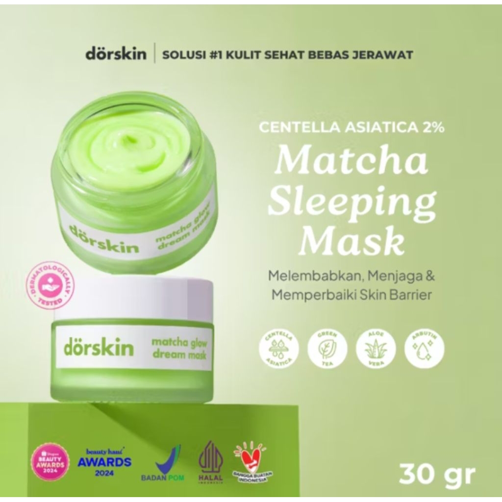 Dorskin matcha sleeping mask