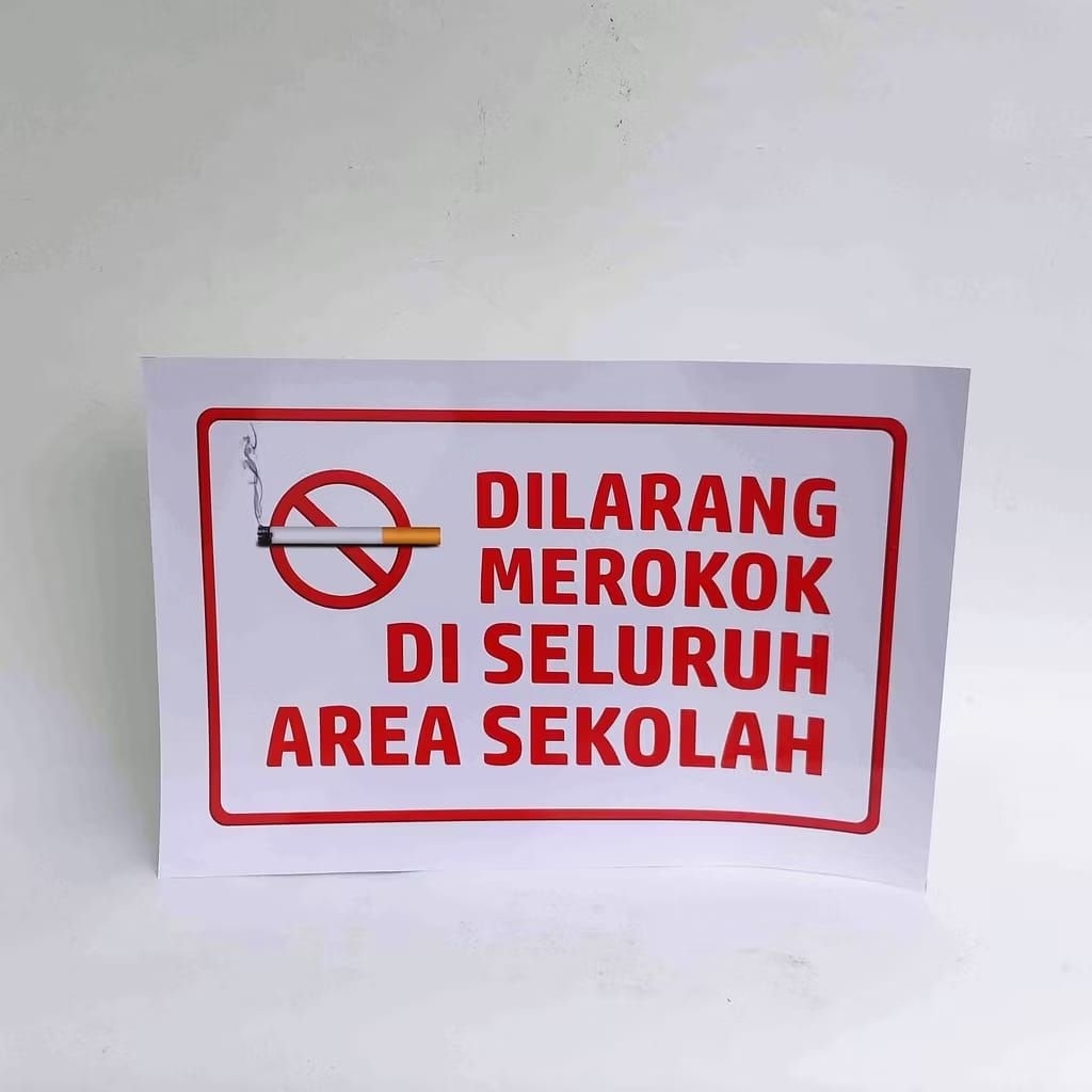 Poster Sekolah, Dilarang Merokok di Sekolah, Poster Larangan Merokok, Poster Kesehatan