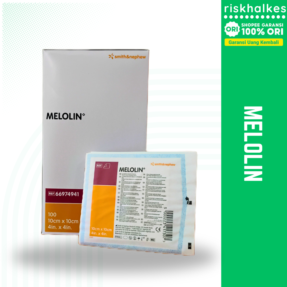 MELOLIN 10 x 10 cm | Melolin 10x10 Plester Luka Pasca Operasi Steril Hypoallergenic Melolin Wound Dr