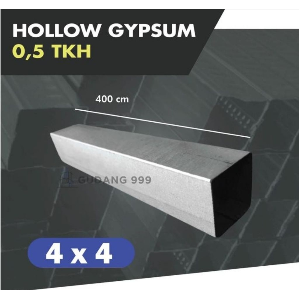 Hollow 4x4 Galvalum Polos