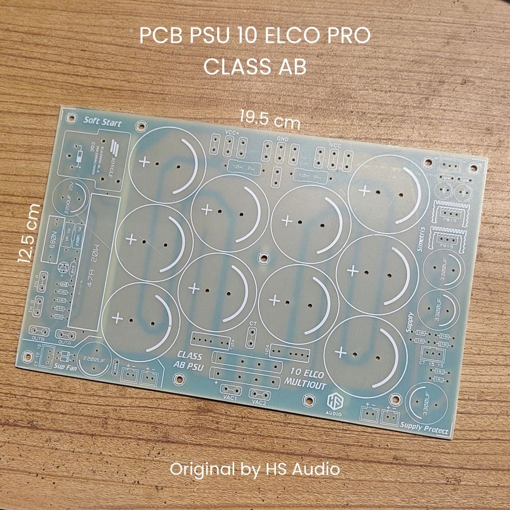 PCB PSU 10 ELCO FR4 MULTIOUTPUT