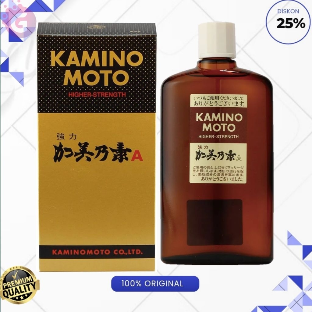 Kaminonmoto Hair Growth Accelerator gold Tonic Serum Paling Ampuh Penumbuh Rambut 200 ml