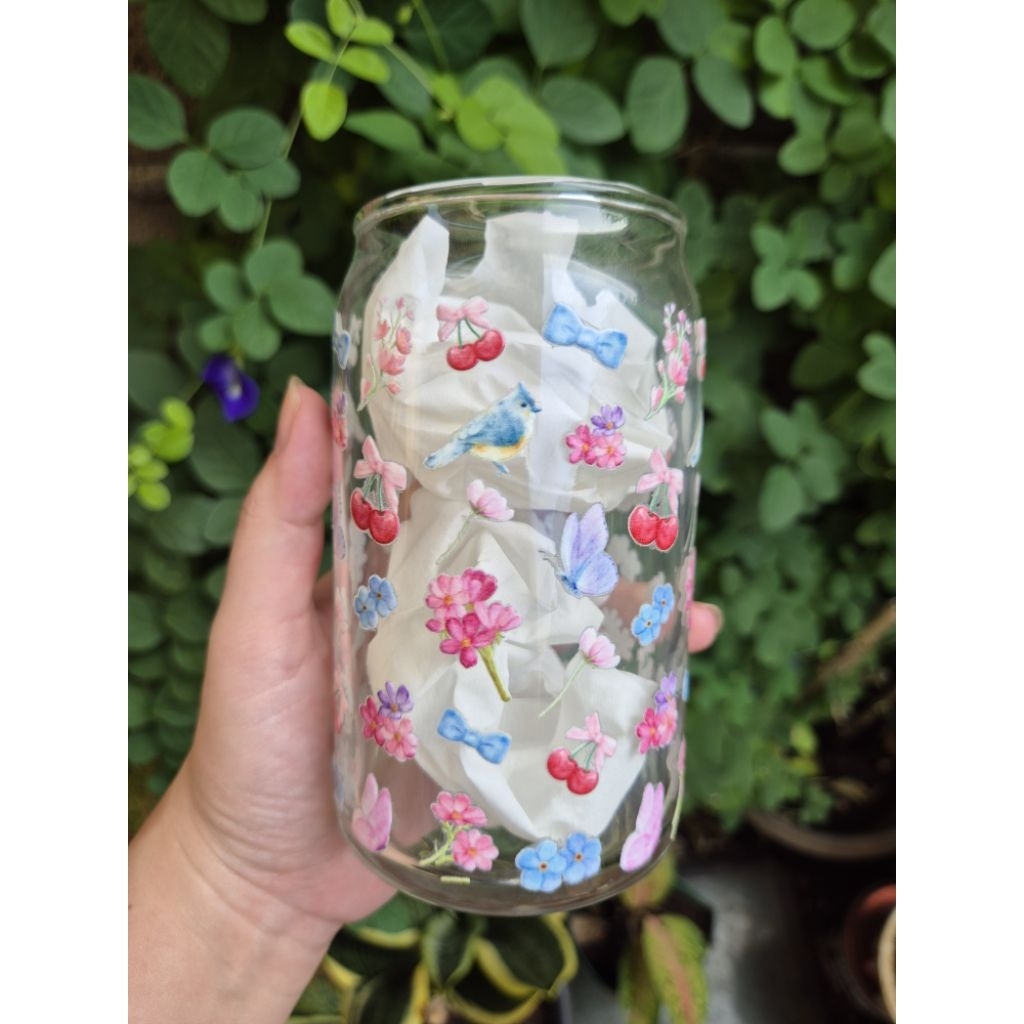 Gelas kaca aesthetic | gelas korea | gelas matcha | gelas korea aesthetic | gelas lucu korea | gelas