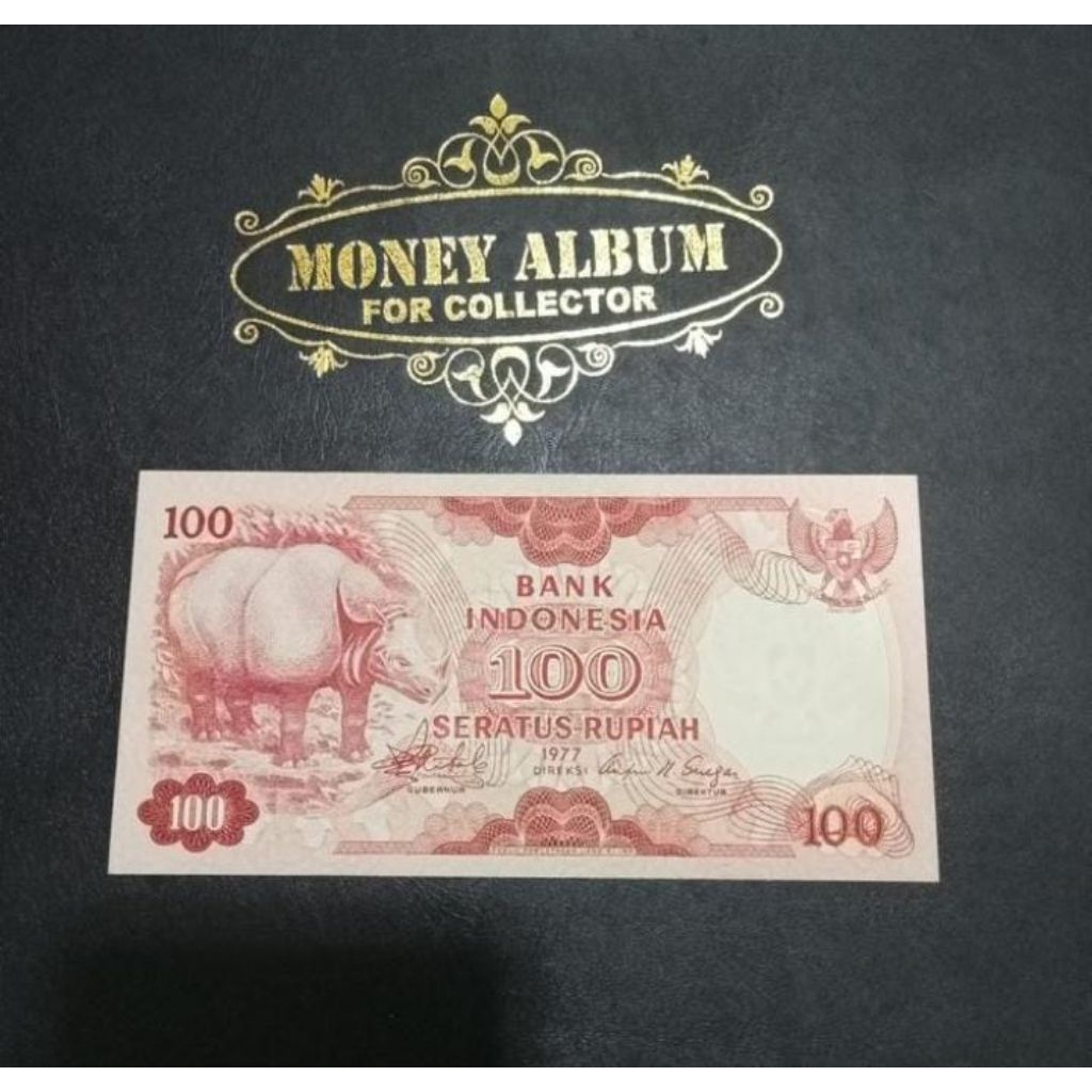 UANG 100 RUPIAH BADAK TAHUN 1977