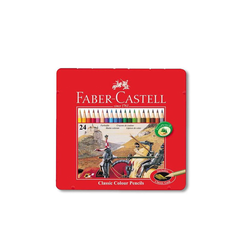 

Pensil Warna Faber Castell 24 Classic Tin Case 115845