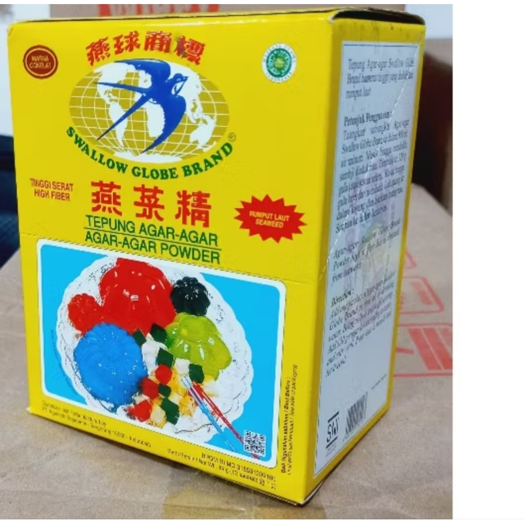 

Agar agar swallow 1 pack isi 12pcs