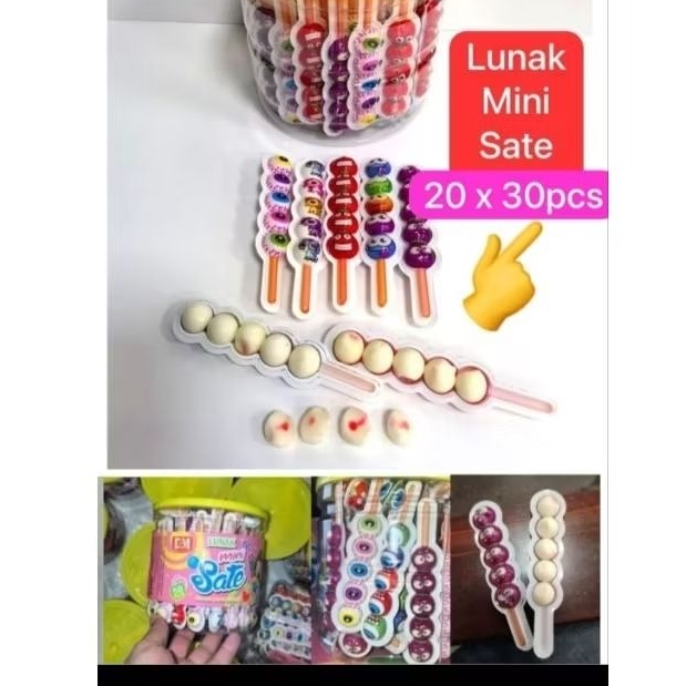 

Permen Lunak Mini sate isi 30pcs