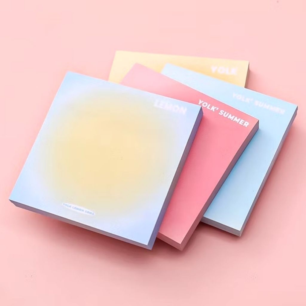 

Sticky Notes Gradasi Lucu Polos 50 Lembar Memo Tempel Gradasi Warna