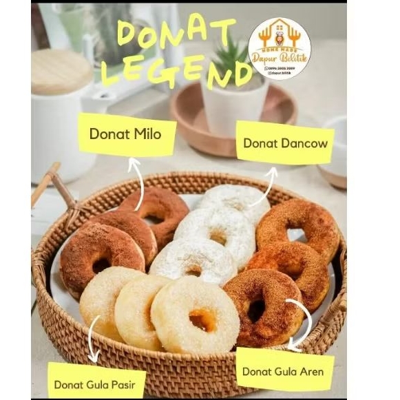 

DONAT JADUL (topping gula halus,gula aren,gula pasir)